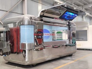 Remorque à pizza en acier inoxydable avec four à bois pour la vente mondiale de pizzas fraîches de rue - Product Image 2