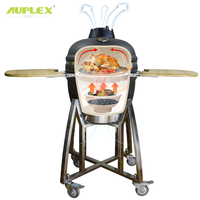 Barbecue au charbon de bois Auplex Kamado, 28 pouces, en céramique, pour extérieur, style argentin, pour l'Amérique du Sud