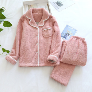 100% poliestere Unisex Sherpa Fleece pigiama Set pigiama <span class=keywords><strong>per</strong></span> <span class=keywords><strong>donna</strong></span> Set - Product Image 3