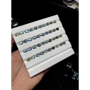 Lot de pierres précieuses en labradorite facettées de qualité supérieure, formes variées, pierres en vrac pour la fabrication de bijoux, prix en gros - Product Image 5