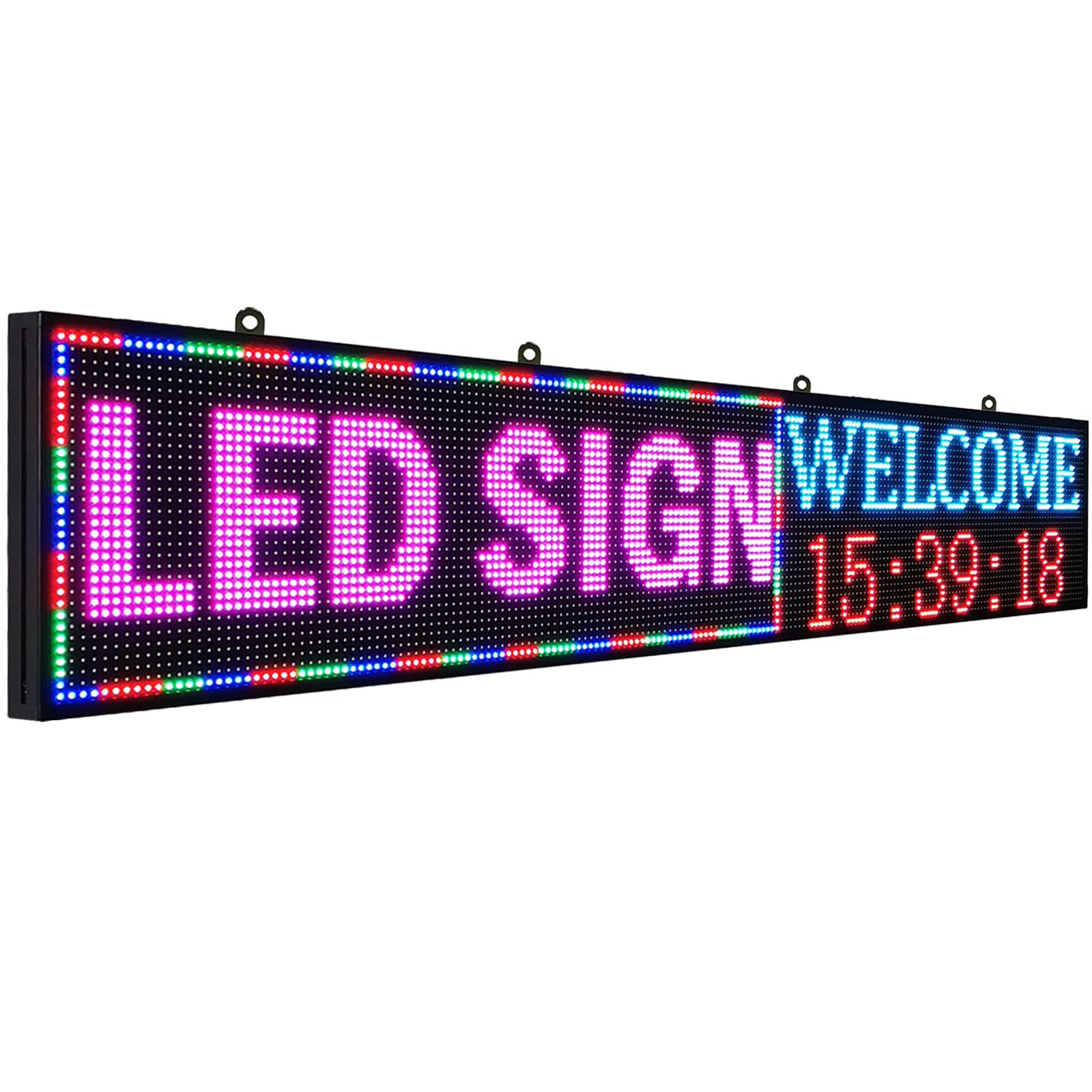 Wifi and USB Programmable Scrolling LED Sign Message Board Full Color Text Image Animation Display Electronic Rolling for Shop