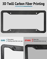 Bingkai Plat Nomor Serat Karbon Kustom dengan Warna & Logo yang Dapat Disesuaikan Ukuran Universal Finishing Glossy/Matte