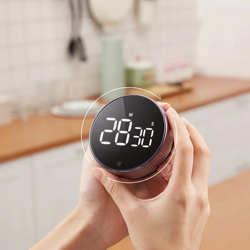 Round Digital Kitchen Timer Clock stopwatch