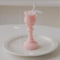 Duft kerzen Rosa Tulpen form Kerzen Hochzeits feier Home Decoration Geburtstag Blumen kerzen