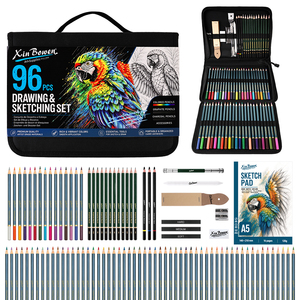 Xin Bowen Set Professionale per Disegno e Schizzo da 96 Pezzi, Kit Multifunzionale <span class=keywords><strong>di</strong></span> Strumenti Artistici per Lavori d'<span class=keywords><strong>Arte</strong></span> - Product Image 6