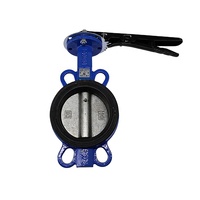Vanne papillon manuelle à joint souple en fonte ductile, bidirectionnelle, pour applications industrielles, pompes à eau, CVC, plomberie, haute température, et applications minières
