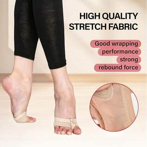 Calcetines de Danza, <span class=keywords><strong>Tanga</strong></span>, 1/2 Pares, Zapatos de Media Suela, Almohadillas para Pies de Danza Lírica, Ballet, Danza del Vientre, Danza Contemporánea para Mujeres y Niñas - Product Image 5