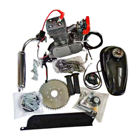 Kit Moteur Complet 2 Temps à Essence pour Vélo, Vélo Électrique, VTT, Pocket Bike – 50/60/80/100cc 110cc