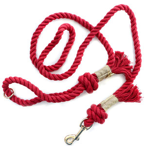 Guinzaglio per cani fatti a mano su misura corda rotonda in cotone per animali domestici con accessori di addestramento sostenibile in stile Designer per cani - Product Image 4