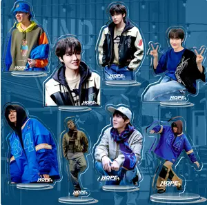 KPOP Idol Bangtan Boys J-HOPE HOPE ON THE STREET Album JACK IN BOX Hongjoong HOBIS Transparent Plastic Standee Acrylic Stand