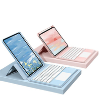 Cocok untuk Keyboard ajaib untuk Ipad Pro 112018/2020/2021/2022 casing silikon magnetik dengan Keyboard Keyboard Bluetooth nirkabel