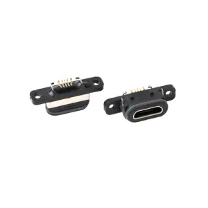 Waterproof USB Connector Female SMT B Type IP67 Rated