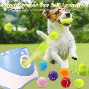 Vente en gros de balles de tennis pour animaux de compagnie personnalisées imprimées, balles de tennis pour chiens, balles d'entraînement interactives - Product Image 5