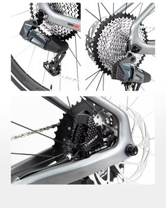 Nueva Bicicleta de Carretera de Fibra de Carbono con Frenos de Disco Hidráulicos y Eje Pasante, Gravel X Wheeltop Gex-13speed, 700*40c, Económica - Product Image 6