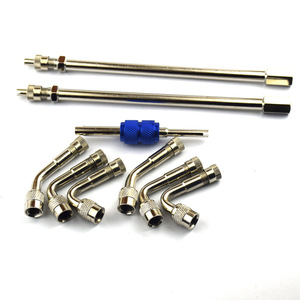 Brass Tire Inflator <b>Extension</b> <b>Rod</b> 9 Piece Set For Tubeless Valve Fast Inflate American Mouth Copper Material - Product Image 5