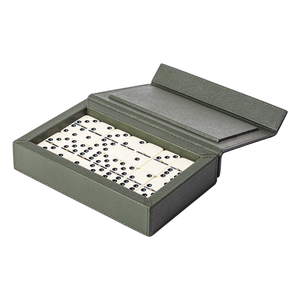 <span class=keywords><strong>Juego</strong></span> de <span class=keywords><strong>dominó</strong></span> de cuero de diseñador de lujo personalizado de fábrica <span class=keywords><strong>Juego</strong></span> de cuero para la familia - Product Image 5
