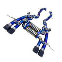 Tuyaux d'échappement arrière en titane bleu SD pour BMW M2 G87 3.0T 2023+ Système d'échappement performance Silencieux à valves électroniques Racing