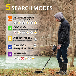 Détecteur de métaux souterrain De Oro <span class=keywords><strong>MD</strong></span>-<span class=keywords><strong>3028</strong></span> Haute Précision pour la recherche d'or – Le meilleur détecteur professionnel de métaux et d'or pour la prospection en profondeur - Product Image 4