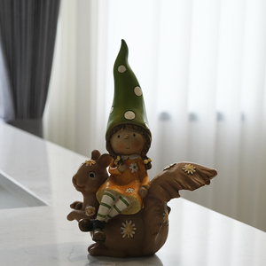 งานฝีมือทำจากเรซินคำพังเพยของโนมของตกแต่งสวนรูปดาวแคระน่ารักสำหรับกลางแจ้ง - Product Image 2