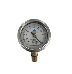 Dial Steam Measuring Instruments Stainless Steel Vacuum Refrigeration Oil Pressure Gauge Oil Gauge