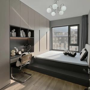 เฟอร์นิเจอร์<span class=keywords><strong>ห้อง</strong></span><span class=keywords><strong>นอน</strong></span>สไตล์ไม้แบบแผง <span class=keywords><strong>ราคา</strong></span>โรงงาน เตียงทาทามิ ชุดตู้<span class=keywords><strong>เสื้อผ้า</strong></span> ประหยัดพื้นที่ - Product Image 1