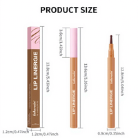 Crayon à lèvres mat à pointe feutre style stylo bille, 8 couleurs, définition précise des lèvres, longue tenue, résistant aux bavures