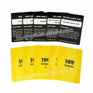 Fabricants <span class=keywords><strong>de</strong></span> jeux <span class=keywords><strong>de</strong></span> cartes <span class=keywords><strong>de</strong></span> couple personnalisés Chansons <span class=keywords><strong>de</strong></span> musique solo 100 Jeux <span class=keywords><strong>de</strong></span> cartes avec règles - Product Image 4