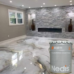 Kit de résine époxy métallique solide à 100 % pour sols, revêtement et <span class=keywords><strong>peinture</strong></span> de sols en deux composants - Product Image 5