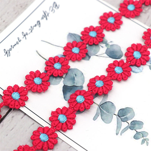 2021 Thêu Lụa Trắng Sân Thêu Ren Vải Viền Ren - Product Image 4