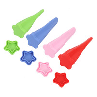 Moule à sucettes étoile durable de vente chaude transfrontalière Silicone avec couvercle capacité de 30ml ménage bricolage moule à crème glacée à la main