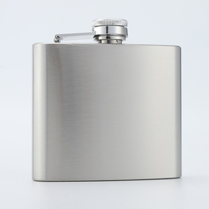 Petaca de Acero Inoxidable de Varios Tamaños – Petaca de Bolsillo para Whisky de 1oz a 18oz, Tapa de Rosca Antiderrames, Petaca Portátil para Alcohol - Product Image 1