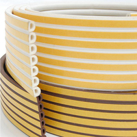 Bandes d'étanchéité en mousse de caoutchouc EPDM autocollantes au design moderne, formes D/E/I/P, pour portes, anti-poussière et insonorisation