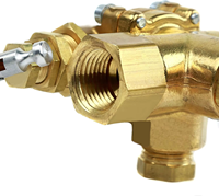 Soupape de contrôle pilote et déchargeur combinés pour compresseur d'air haute précision - Entrée supérieure FPT 1/2 pouce et sortie MPT 1/2 pouce pour gaz, électrique