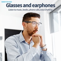 Lunettes audio intelligentes sans fil avec commande tactile, lecture de musique, Bluetooth, lecteur de musique intégré