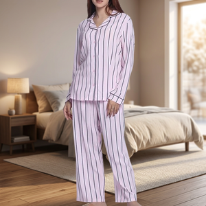 ชุดนอนผ้านุ่มสำหรับผู้หญิงชุดนอนผ้านิ่มแบบลำลอง - Product Image 3
