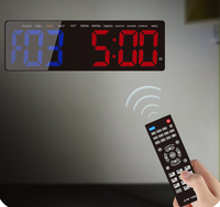 YIZHI gran número pantalla LED Digital cuenta regresiva reloj intervalo Fitness entrenamiento temporizador para interior gimnasio en casa con Control remoto