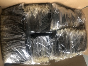 Nhuộm Màu Đen Màu Xanh Trắng Nguyên Liệu Đầy Màu Sắc Số Lượng Lớn Hoa Plumas Tự Nhiên Chim Cánh Điểm Lông Lông Đuôi Thổ Nhĩ Kỳ Lông Để Bán Hat Trang Trí - Product Image 4