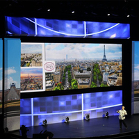 Pantalla de aluminio para interiores P1.538, 640x480Mm, alquiler de gabinete, pantalla grande, cortina Led, escenario