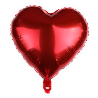 Ballons en feuille d'aluminium en forme de cœur de 18 pouces, couleur unie, multicolores, pour décorations de mariage, anniversaire, Saint-Valentin