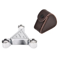 Triangle Loupe Pliable 10x 15x 20x Bijoutier Optique Loupes Loupe 3 Lentille Gem Loupe