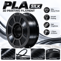 Filament d'imprimante 3D MEIJIMEI PLA Silk Matte 1,75 mm, surface lisse sans traces de couches, consommables pour modèles de figurines DIY