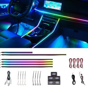 อัพเกรดชุดไฟตกแต่งภายในรถยนต์ Universal 18 in 1 Symphony LED 256 สี ควบคุมด้วยเสียงภาษาอังกฤษ อุปกรณ์ตกแต่ง - Product Image 1