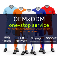 Ensemble de maillots de football unisexes personnalisés 100% polyester, uniforme de football d'usine, impression numérique, séchage rapide, manches courtes, vêtements d'été