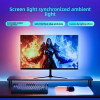 Nueva Tira LED AARGB con Sincronización de Pantalla, Luz Ambiental Regulable y Cambio de Color para PC de Escritorio para Juegos