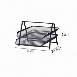 Metal 2 Tier Mesh Paper <b>Files</b> Office Table Desk <b>Organizer</b> Hot Sale - Product Image 3