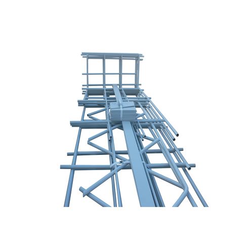 Multi Purpose Ladder Easy Maintenance Dust Collector Stairs and Handrails for Stairs Exterior