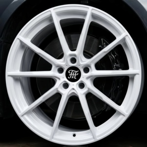 <span class=keywords><strong>Jantes</strong></span> de course automobile forgées sur mesure Happy Tiger, 18-24 pouces, légères, multi-branches, finition blanc brillant pour BMW, Benz, Audi, Tesla - Product Image 1