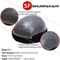 Prothèse capillaire indienne Remy en cheveux humains avec dentelle frontale, ligne de cheveux naturelle, style lisse/ondulé, densité 130%, base en PU nouée à la main