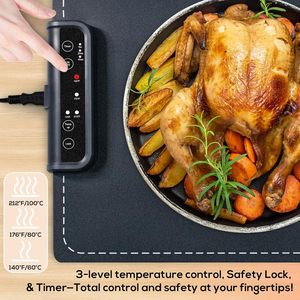 Foldable Silicon Food Warming Tray <strong>Electric</strong> Flexible Food Warming Mat Portable <strong>Heating</strong> <strong>Pad</strong> for Food - Product Image 5