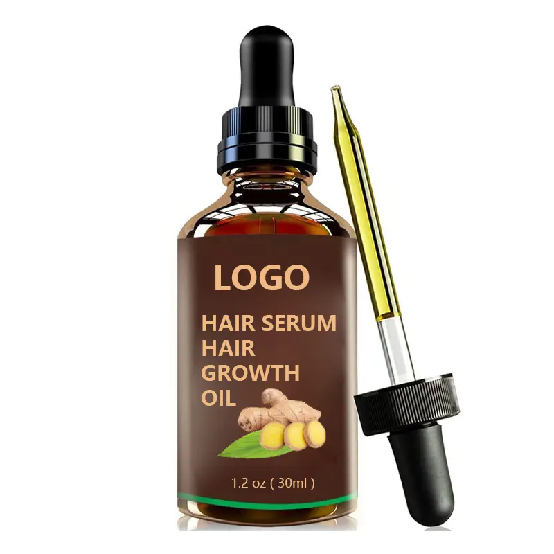 High Quality Ginger Hair Growth Essential Oil Beauty Care Prevent Hair Loss Control Oil Activation Hair Follicle Treatment Serum
